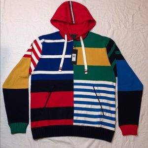 Tommy Hilfiger Striped Knit Sweater NEW Vintage 90